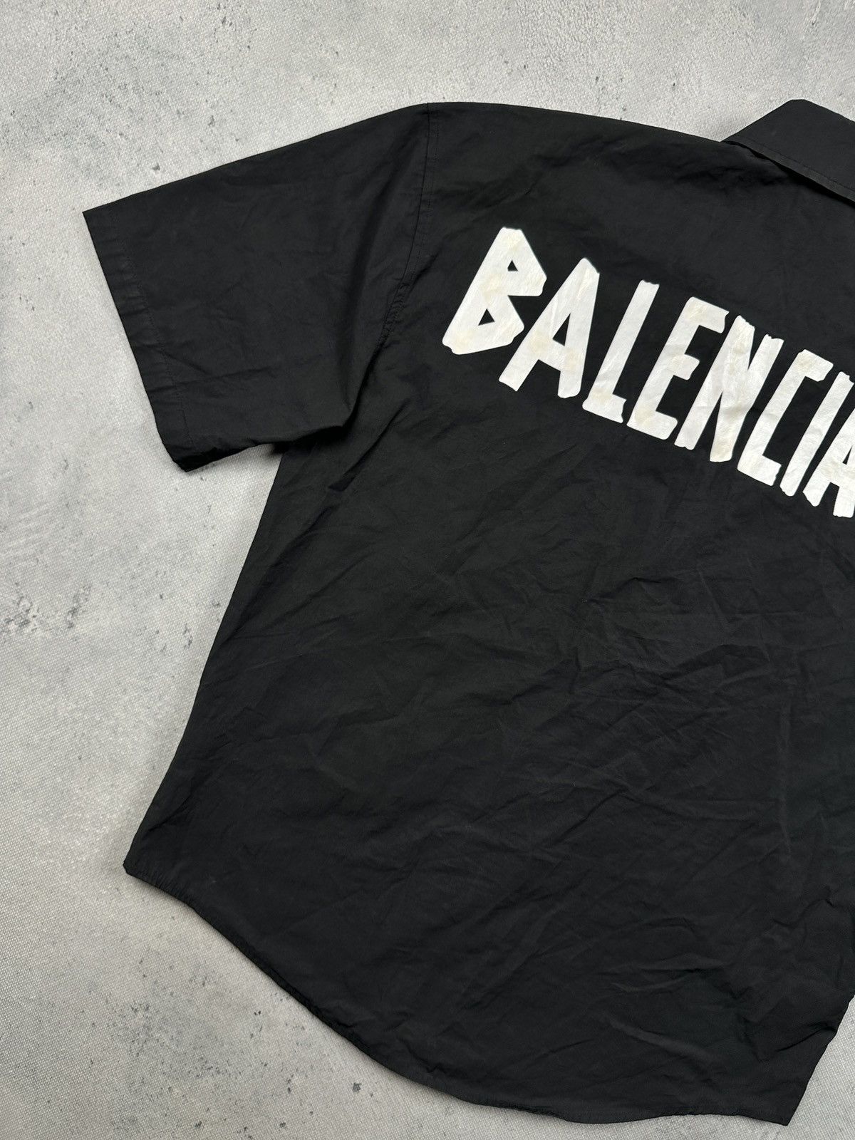 Balenciaga Balenciaga Tape Type Logo Shirt Black Lux Runway Oversized Size US M / EU 48-50 / 2 - 7 Thumbnail