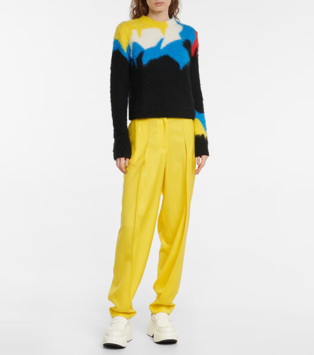 Loewe o1y1025 Sweatpant in Yellow Size 26" / US 2 / IT 38 - 2 Thumbnail