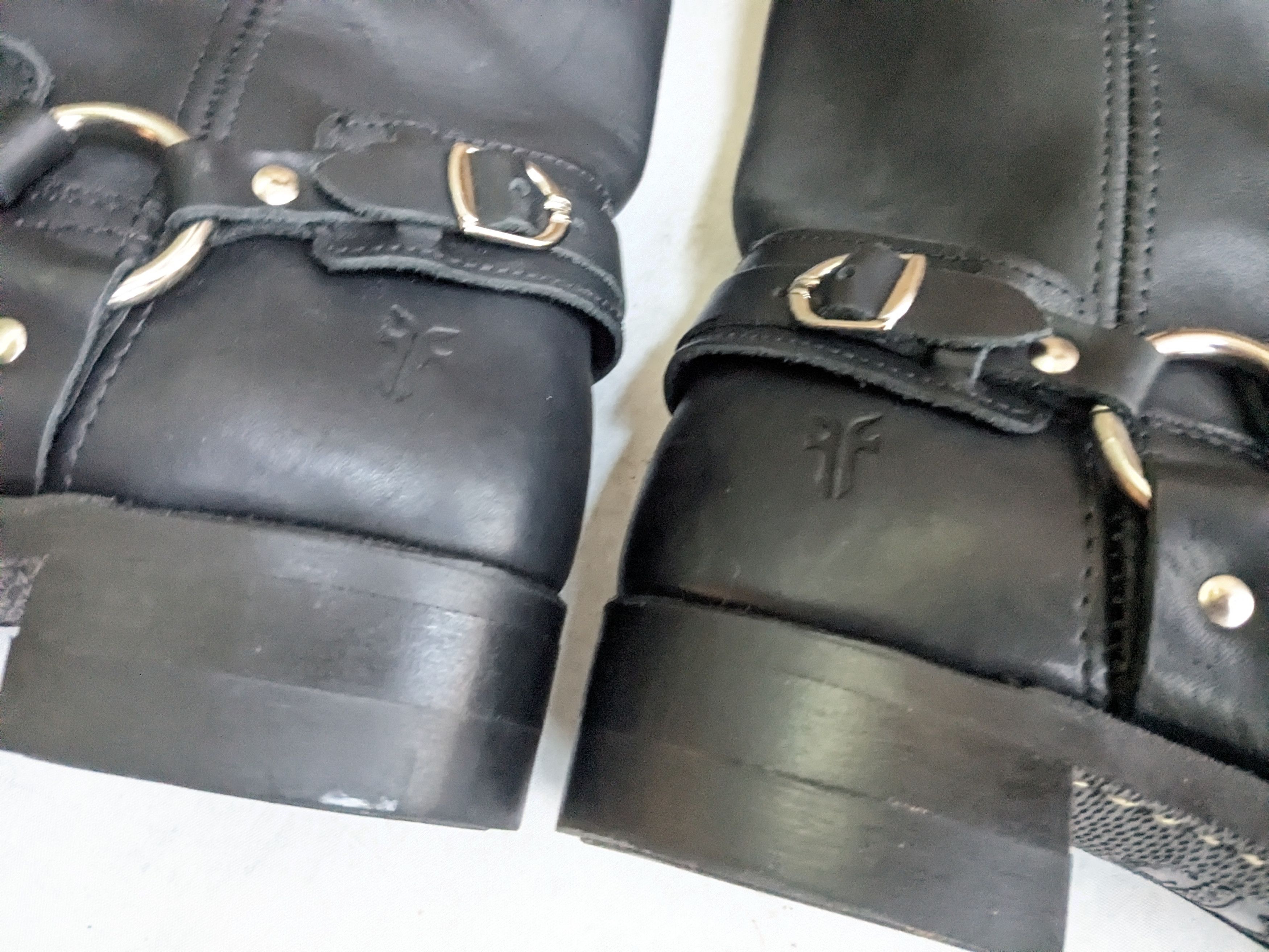 Frye Frye Harness Boots Black Leather 11 M Biker Size US 11 / EU 44 - 8 Thumbnail