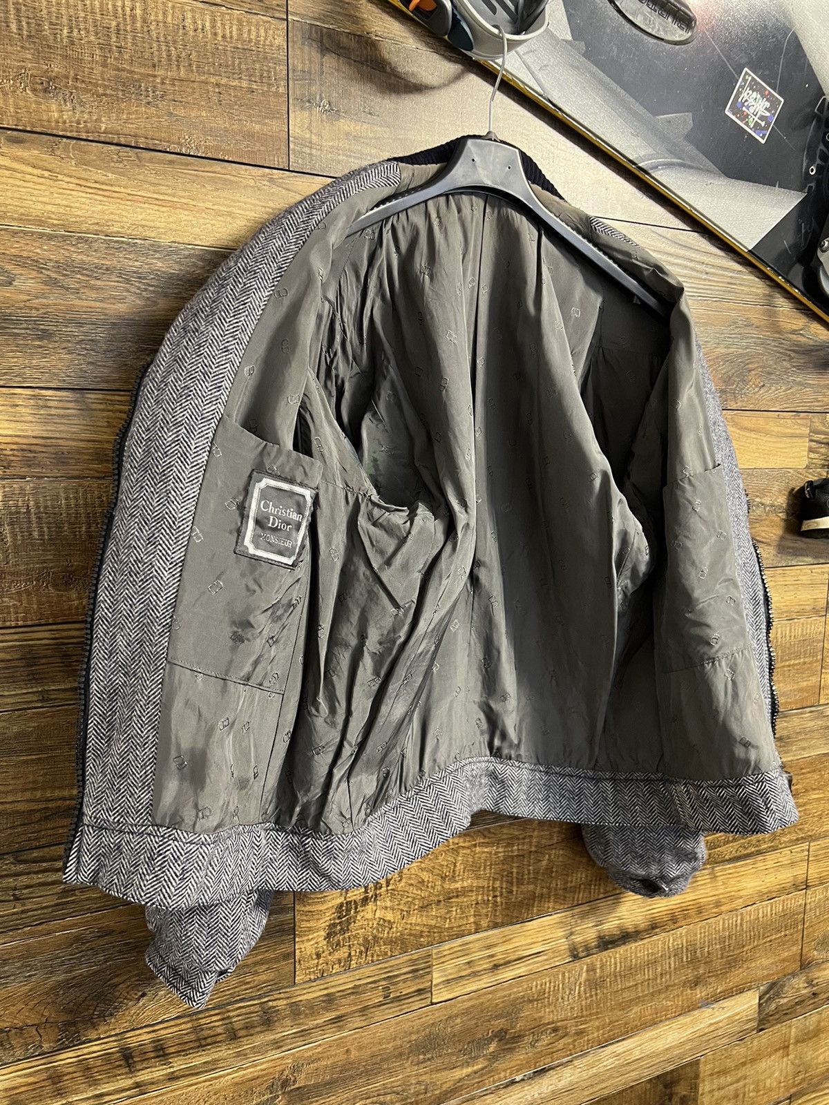 Dior CHRISTIAN DIOR MONSIEUR Wool Bomber Jacket Size US M / EU 48-50 / 2 - 14 Thumbnail