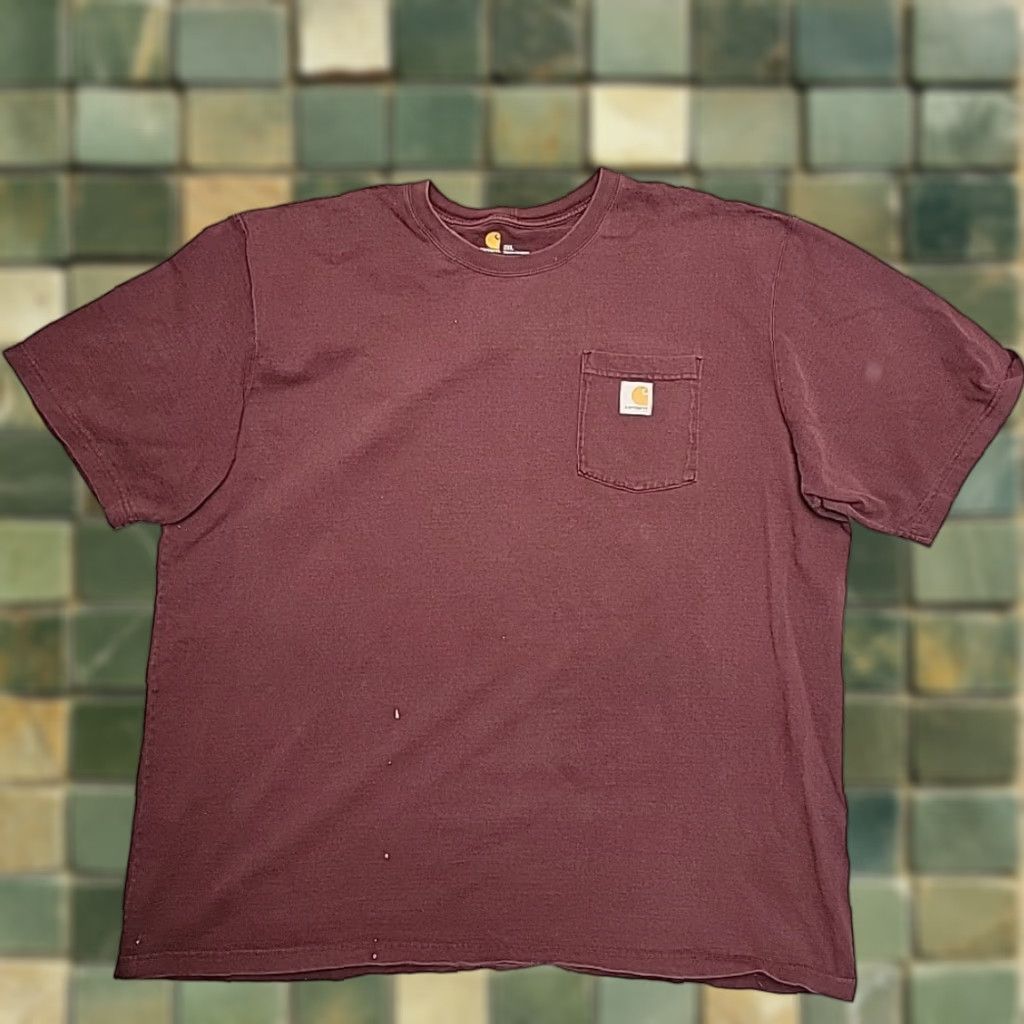 Carhartt VINTAGE Carhartt Shirt Mens 2XL Red Original Fit Short Sleeve Crewneck Pocket TEE K87 Size US XXL / EU 58 / 5 - 1 Thumbnail