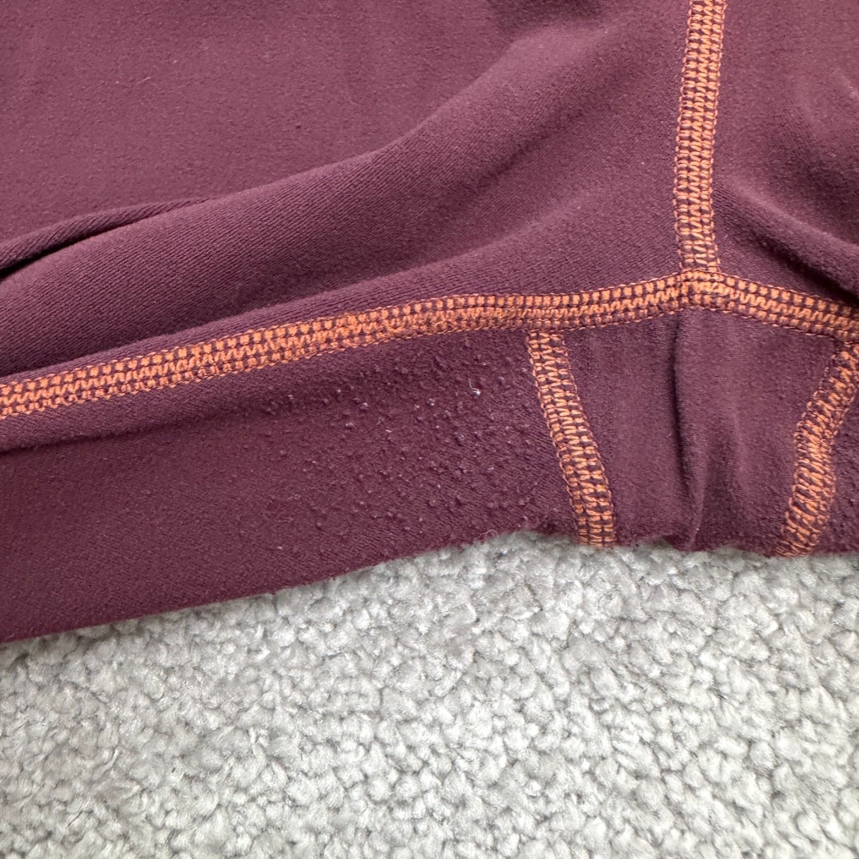 Athleta VINTAGE Athleta Women’s Leggings Cropped Skinny Activewear Yoga Fall Spring Summer Winter Maroon Size S Size 28" / US 6 / IT 42 - 6 Thumbnail