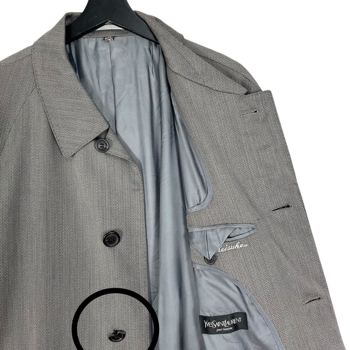 Designer × Yves Saint Laurent Vintage YSL Yves Saint Laurent Pour Homme Men’s Trench Coat Size US M / EU 48-50 / 2 - 8 Thumbnail