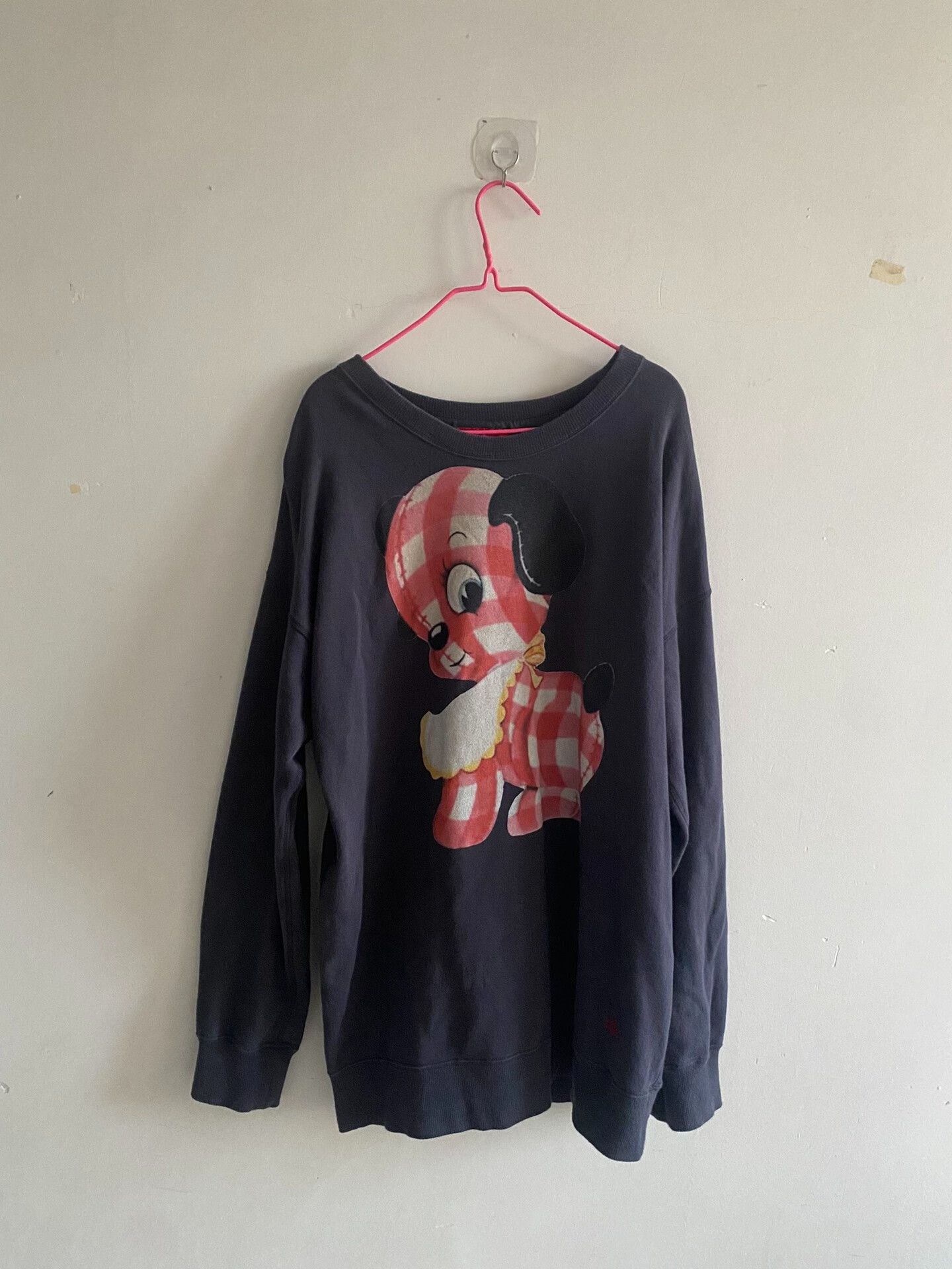 vivienne westwood dark blue dog sweatshirt