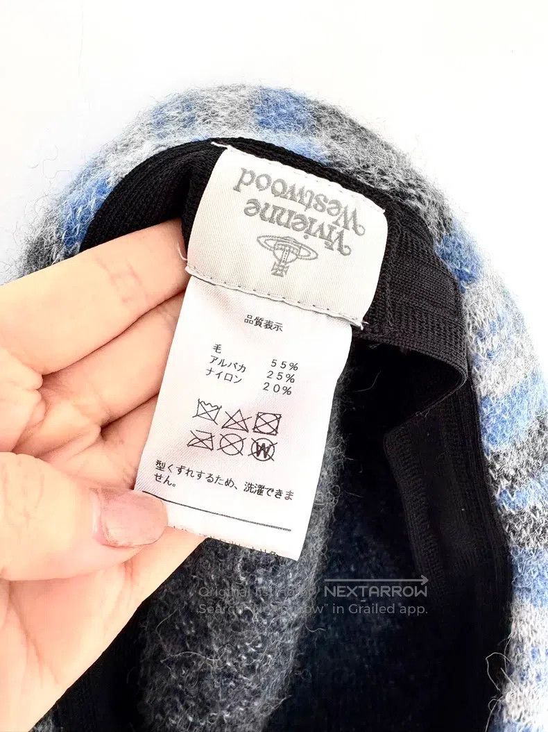 Vivienne Westwood Vivienne Westwood Vintage Grey Blue Plaid Beret Size ONE SIZE - 7 Thumbnail