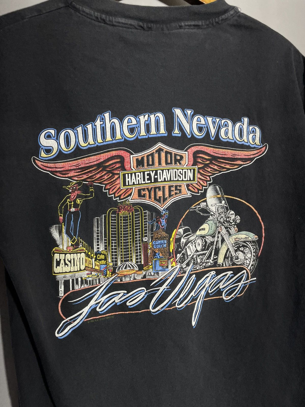 Harley Davidson Harley-Davidson 1992 Legendary Las Vegas, Nevada rare tshirt Size US L / EU 52-54 / 3 - 9 Thumbnail