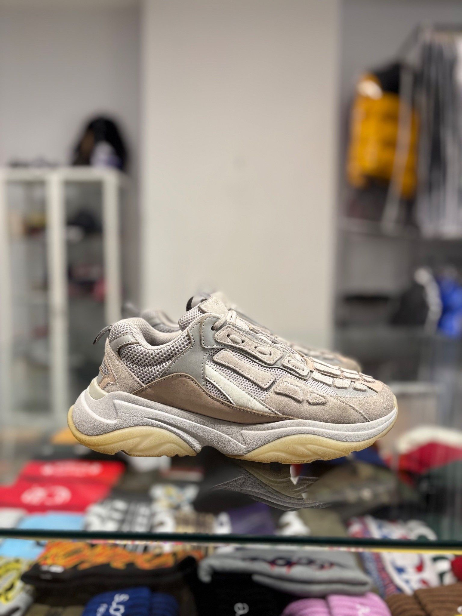 Amiri Amiri Bone Runner Grey Size US 9 / EU 42 - 1 Thumbnail