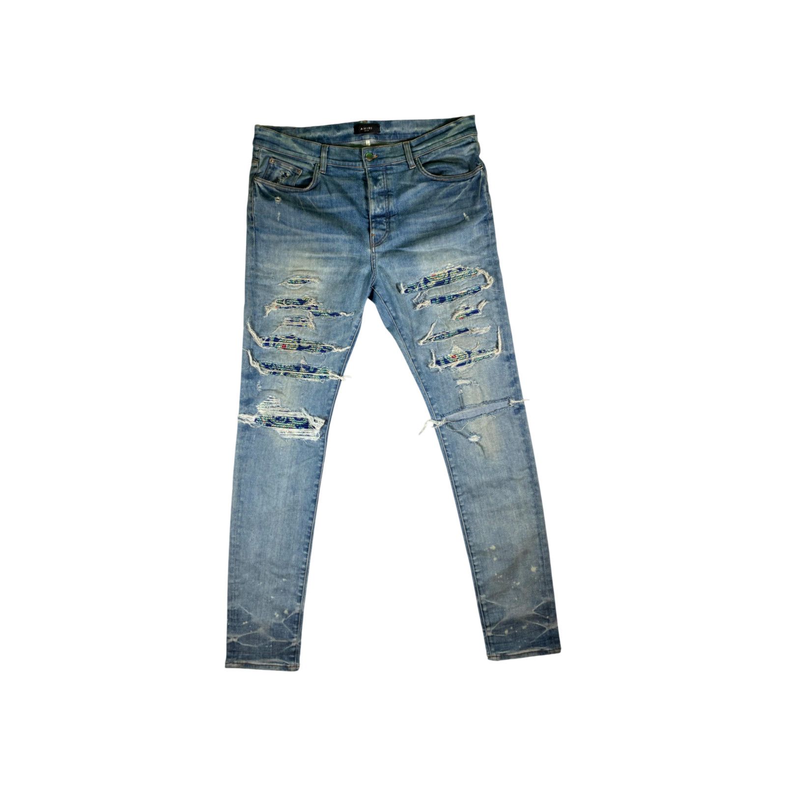 Amiri Amiri Mx1 Tie Dye Patch Jeans | Grailed