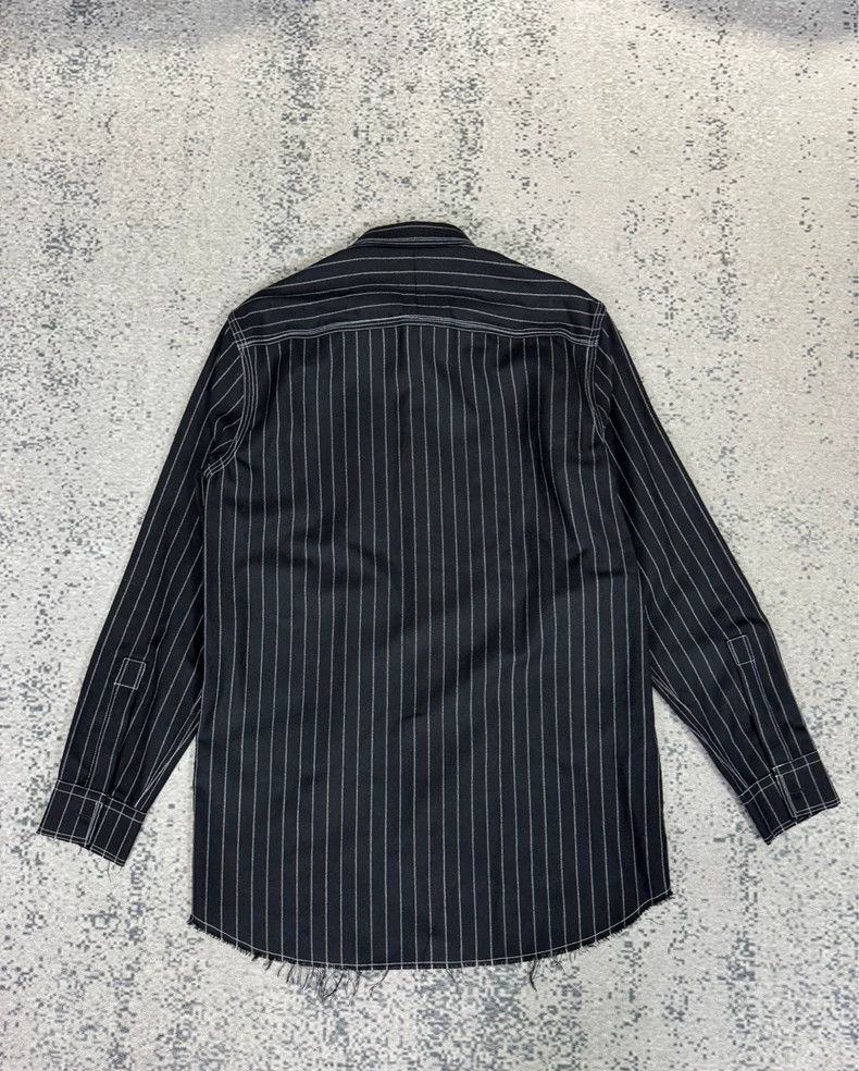 Givenchy Givenchy Size38 Striped Pocket Leather Patch Long Sleeve Sh Size US M / EU 48-50 / 2 - 2 Thumbnail
