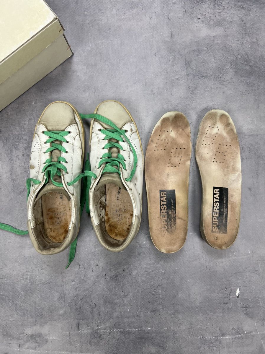 Golden Goose GOLDEN GOOSE GGDB SUPERSTAR White Leather sneakers sz37 Size US 7 / IT 37 - 14 Thumbnail
