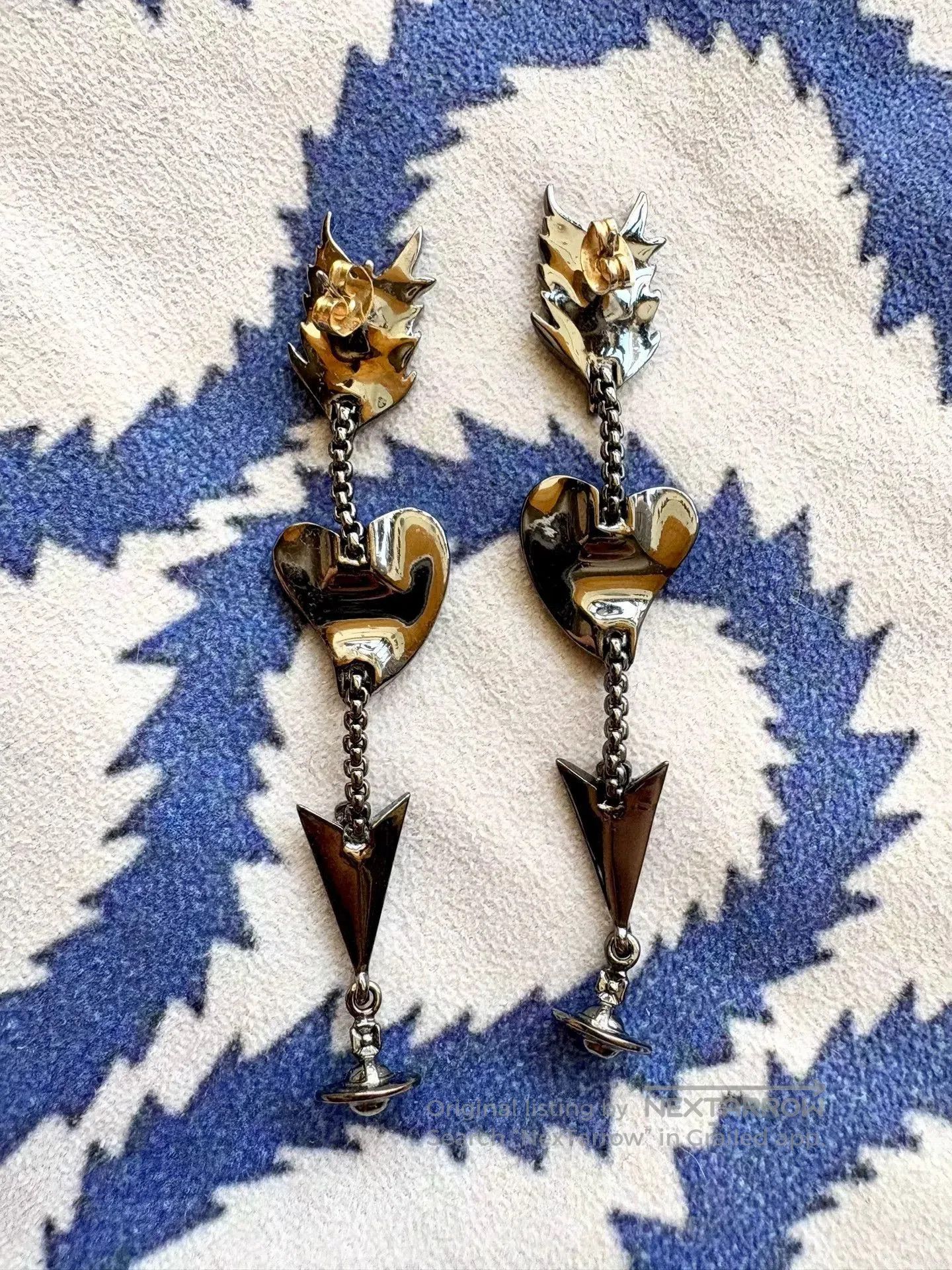 Vivienne Westwood vivienne westwood heart arrow earrings 2011. Size ONE SIZE - 4 Thumbnail