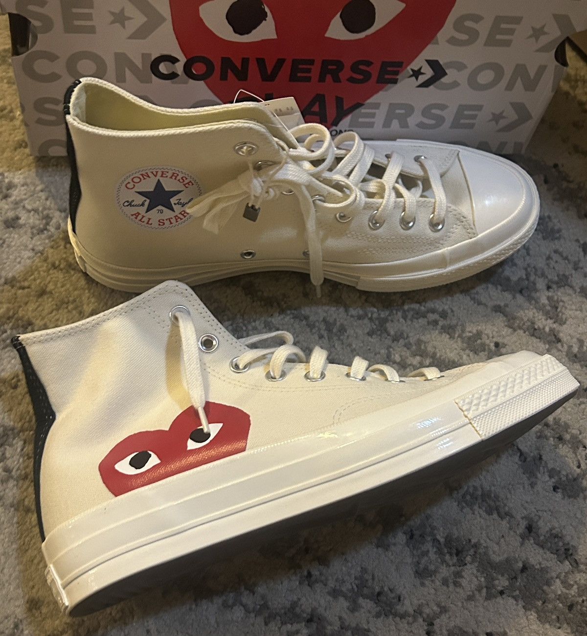 Comme des Garcons PLAY CONVERSE X COMME DES GARÇONS PLAY Chuck 70 printed Sneaker Size US 8.5 / EU 41-42 - 4 Thumbnail