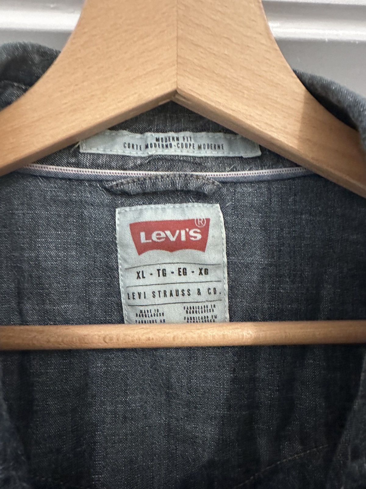 Levi's Levis Chambray pearl snap Size US XL / EU 56 / 4 - 2 Thumbnail