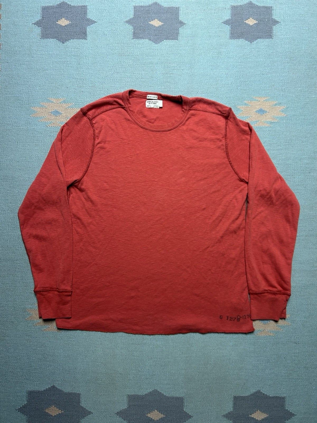 Vintage American Eagle t shirt vintage slim fit stencil prison Lg Size US L / EU 52-54 / 3 - 1 Thumbnail