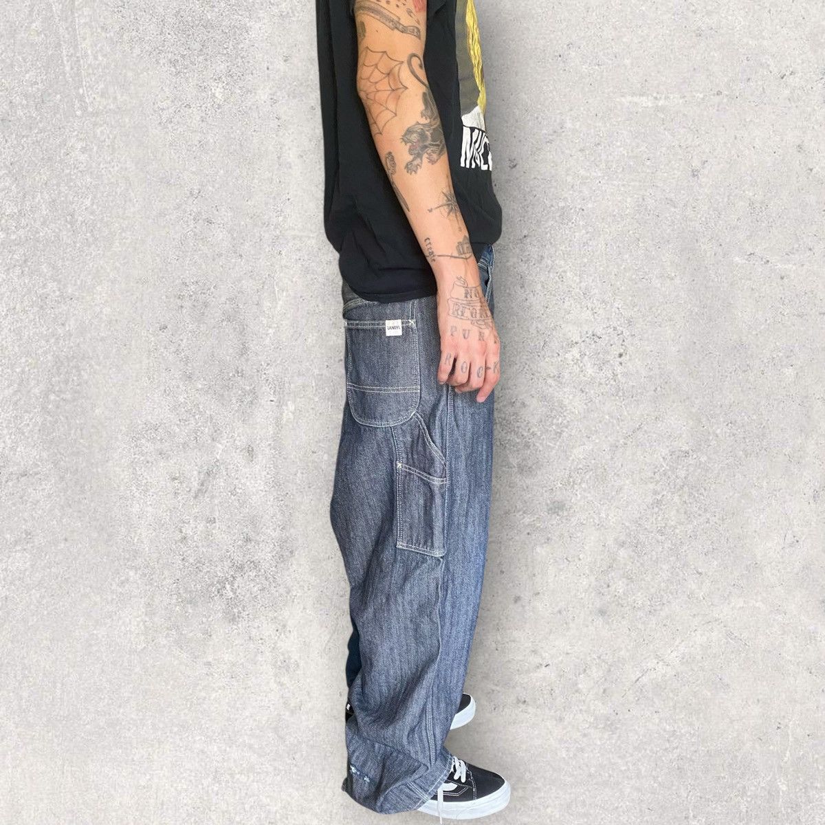 Comme des Garcons SS13 Runway Drop Crotch Asymmetric Two tone Jeans Size US 32 / EU 48 - 14 Thumbnail