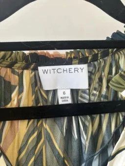 Other WITCHERY Size 6 Sleeveless Tropical Palm Leaf Print Maxi Dress Tunic Size S / US 4 / IT 40 - 2 Thumbnail
