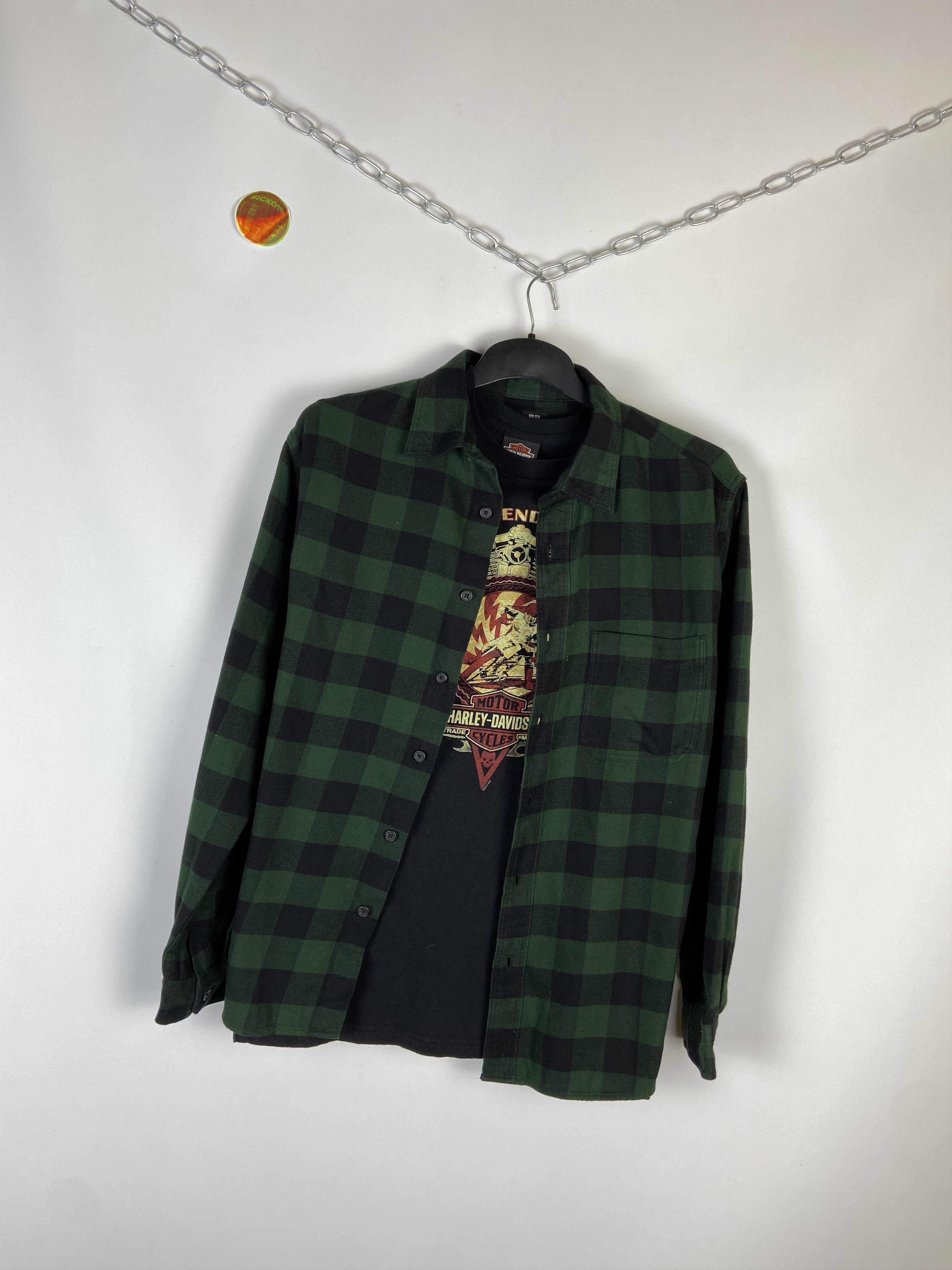 Flannel Flannel Uniqlo Vintage Mens Shirt Size US M / EU 48-50 / 2 - 2 Thumbnail