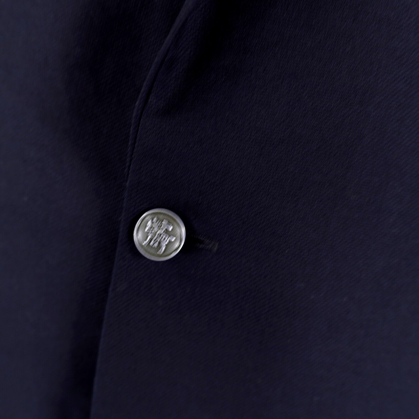 Hart Schaffner Marx Hart Schaffner Marx Blue Thick Wool 2 Silver Button Blazer 4 Size 44L - 5 Thumbnail