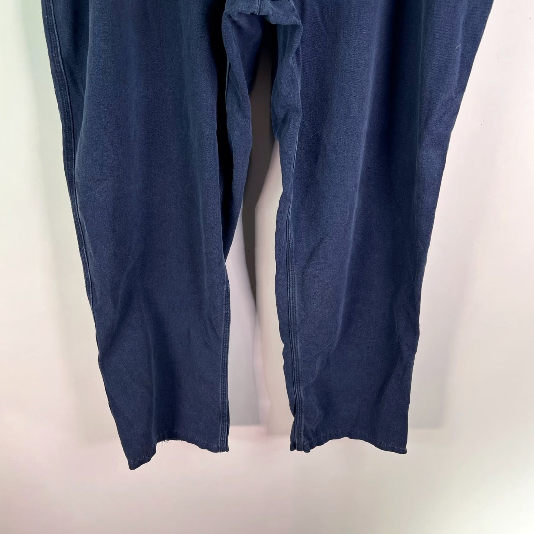 Carhartt VINTAGE Carhartt Flame Resistant Twill Pants Men 44 Navy Blue Workwear Flame-Resistant 371-20 Size US 44 / EU 60 - 3 Thumbnail