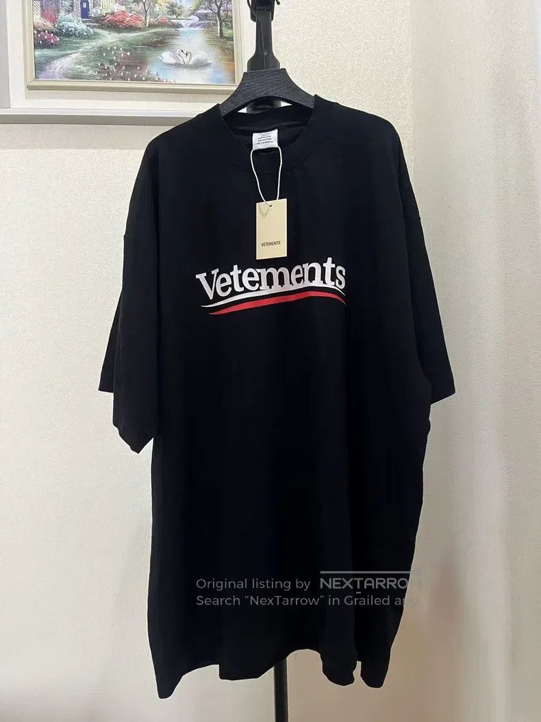 Vetements Vetements Wave Logo Printed Pattern Size US M / EU 48-50 / 2 - 1 Thumbnail