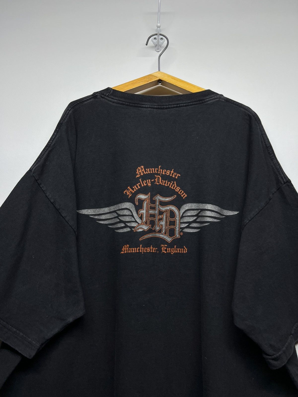 Harley Davidson × Vintage Vintage Y2k Crazy Harley Davidson Motorcycle T-Shirt 00’s Size US XXL / EU 58 / 5 - 8 Thumbnail