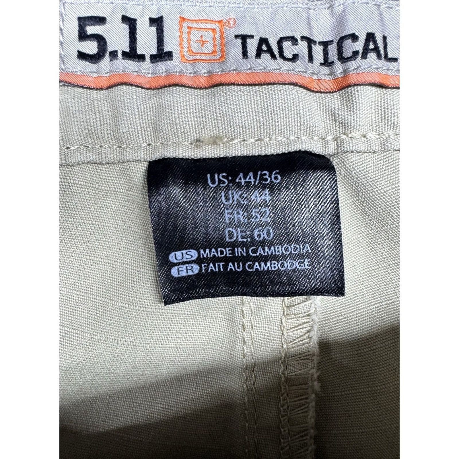 Vintage 511 Tactical Pants Men 44x36 Cargo Ripstop Beige Pant Casual Workwear Mens Size US 44 / EU 60 - 3 Thumbnail