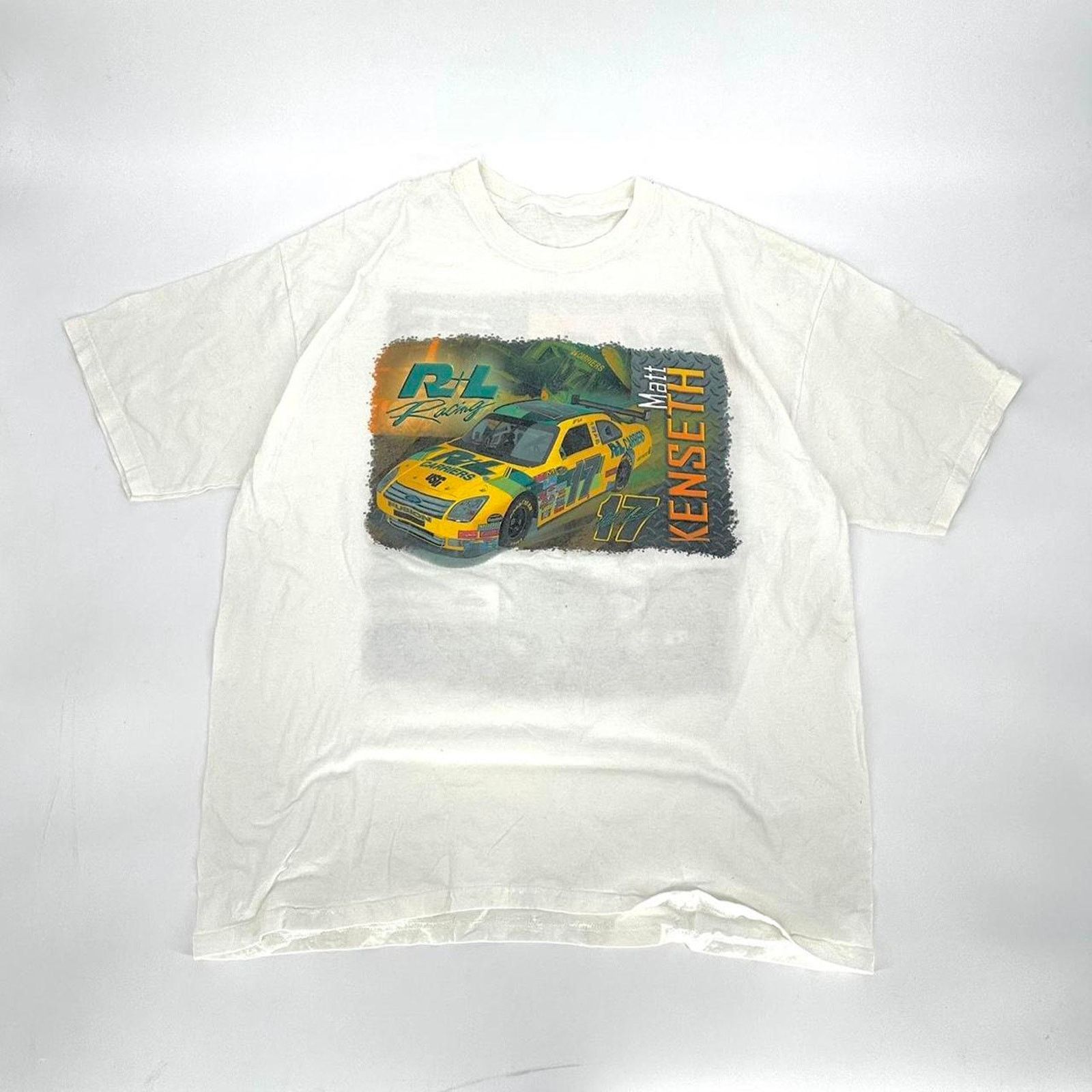 NASCAR Y2k vintage nascar matt kenseth racing tee Size US XL / EU 56 / 4 - 1 Thumbnail