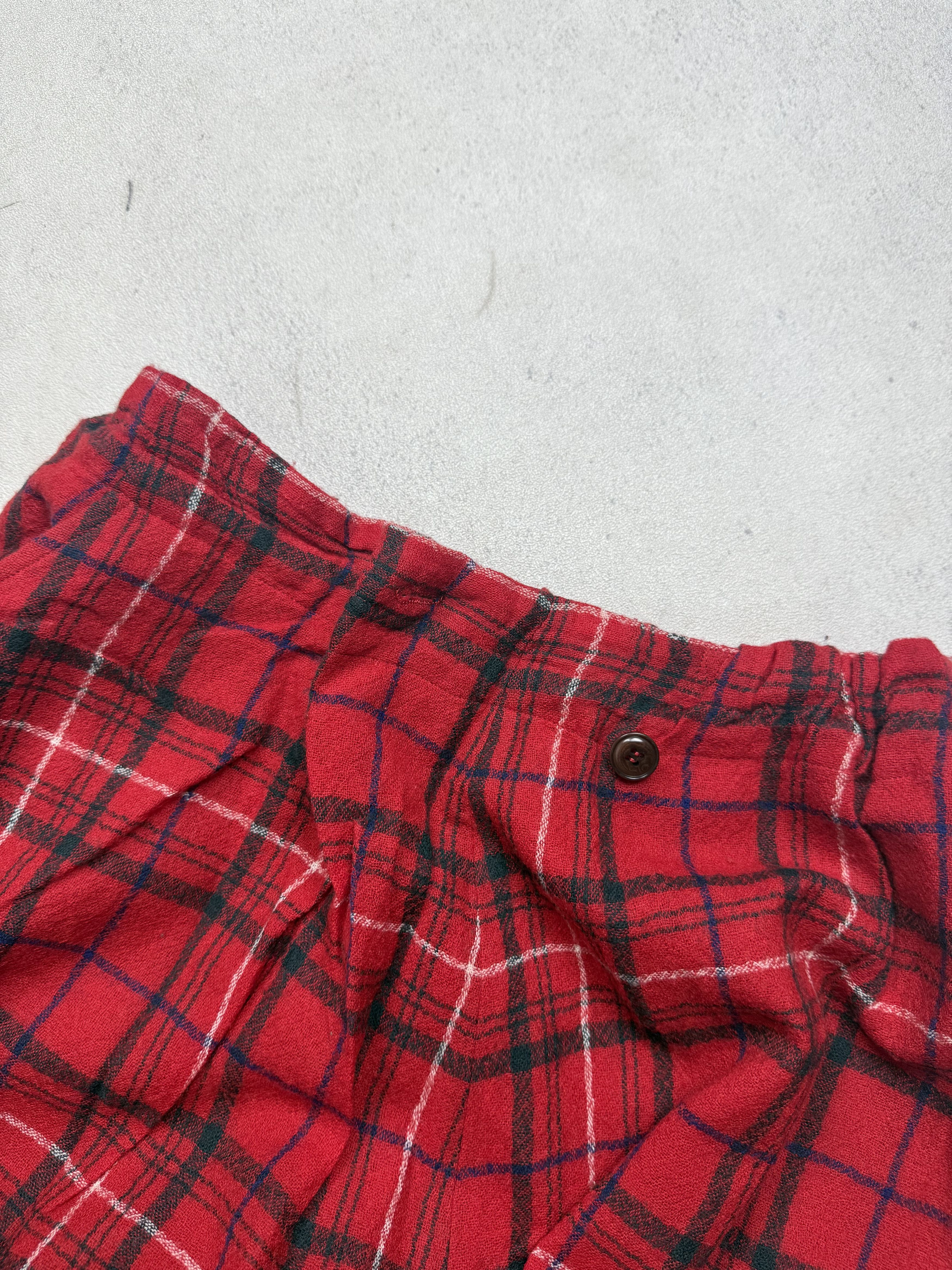 Yohji Yamamoto Y's Yohji Yamamoto Drop Crotch Plaid Tartan Wide Pants Size US 32 / EU 48 - 11 Thumbnail