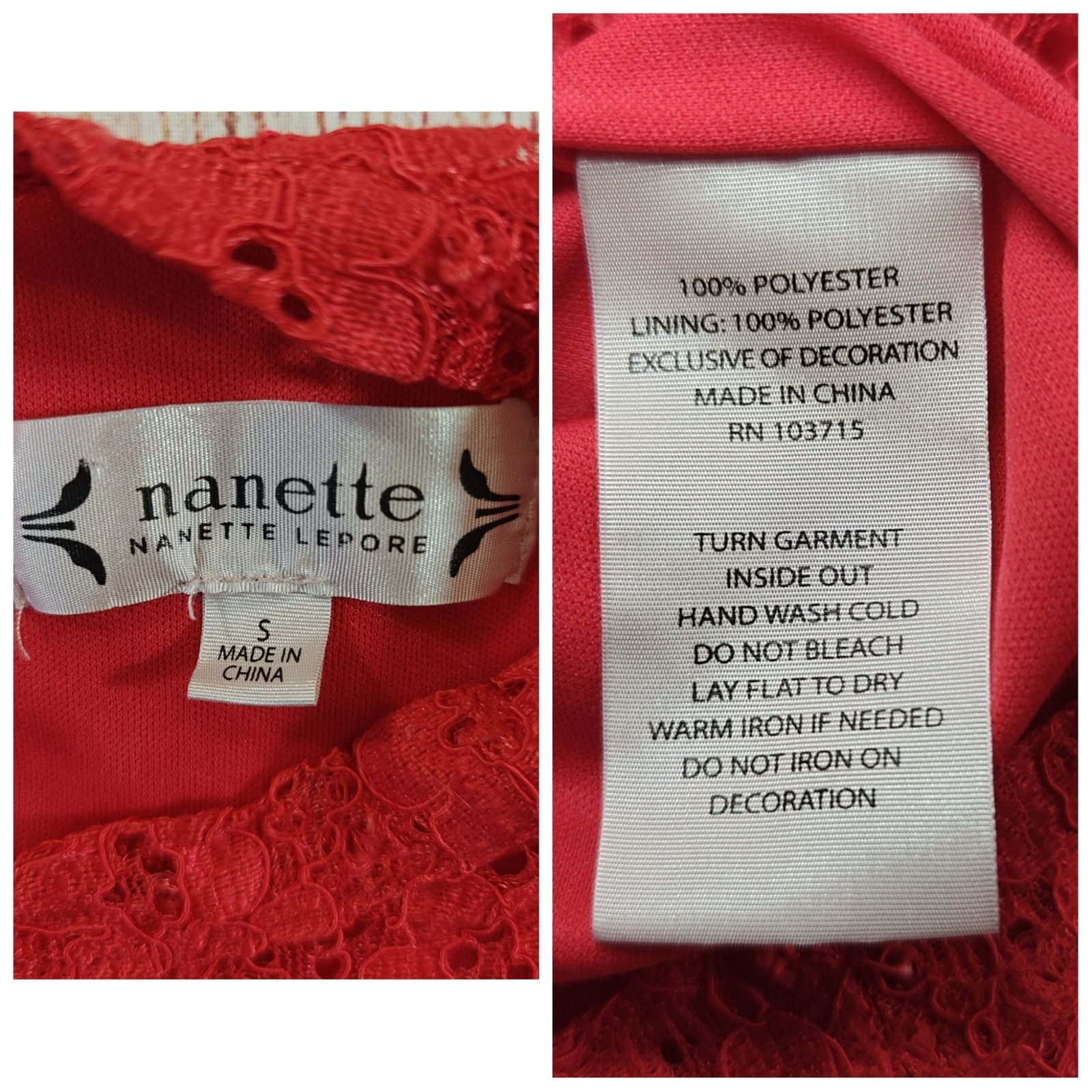 Nanette Lepore High Neck Floral Lace Overlay Cap Sleeve Top sz S Size S / US 4 / IT 40 - 8 Thumbnail