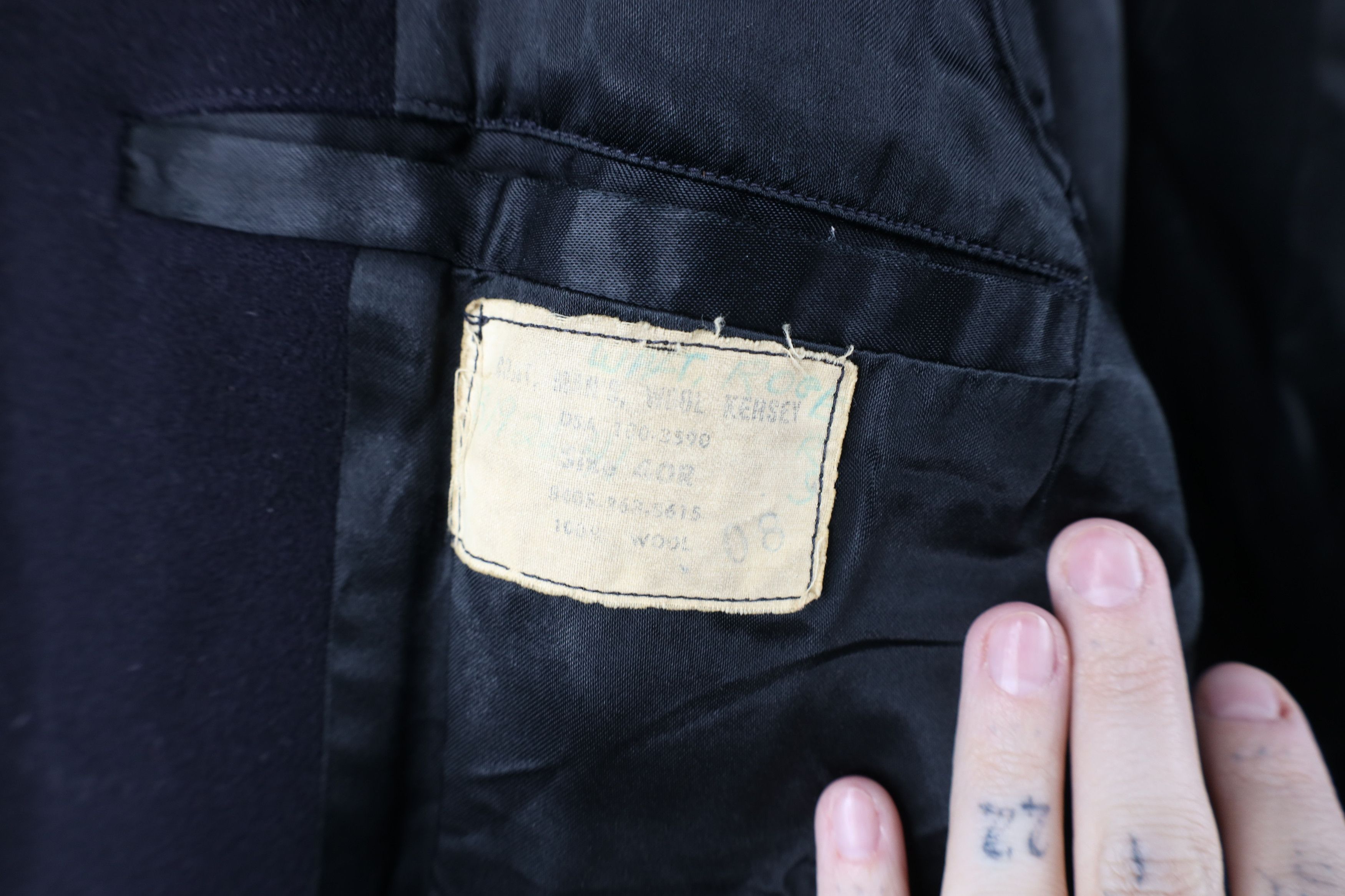 Vintage Vintage 50s USGI US Navy Kersey Wool Peacoat Jacket Blue USA Size US XXL / EU 58 / 5 - 11 Thumbnail