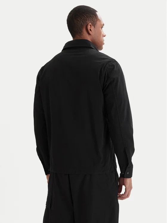 C.P. Company o1h1sh10526 Gabardine Zipped Lens Overshirt in Black Size US XL / EU 56 / 4 - 4 Thumbnail