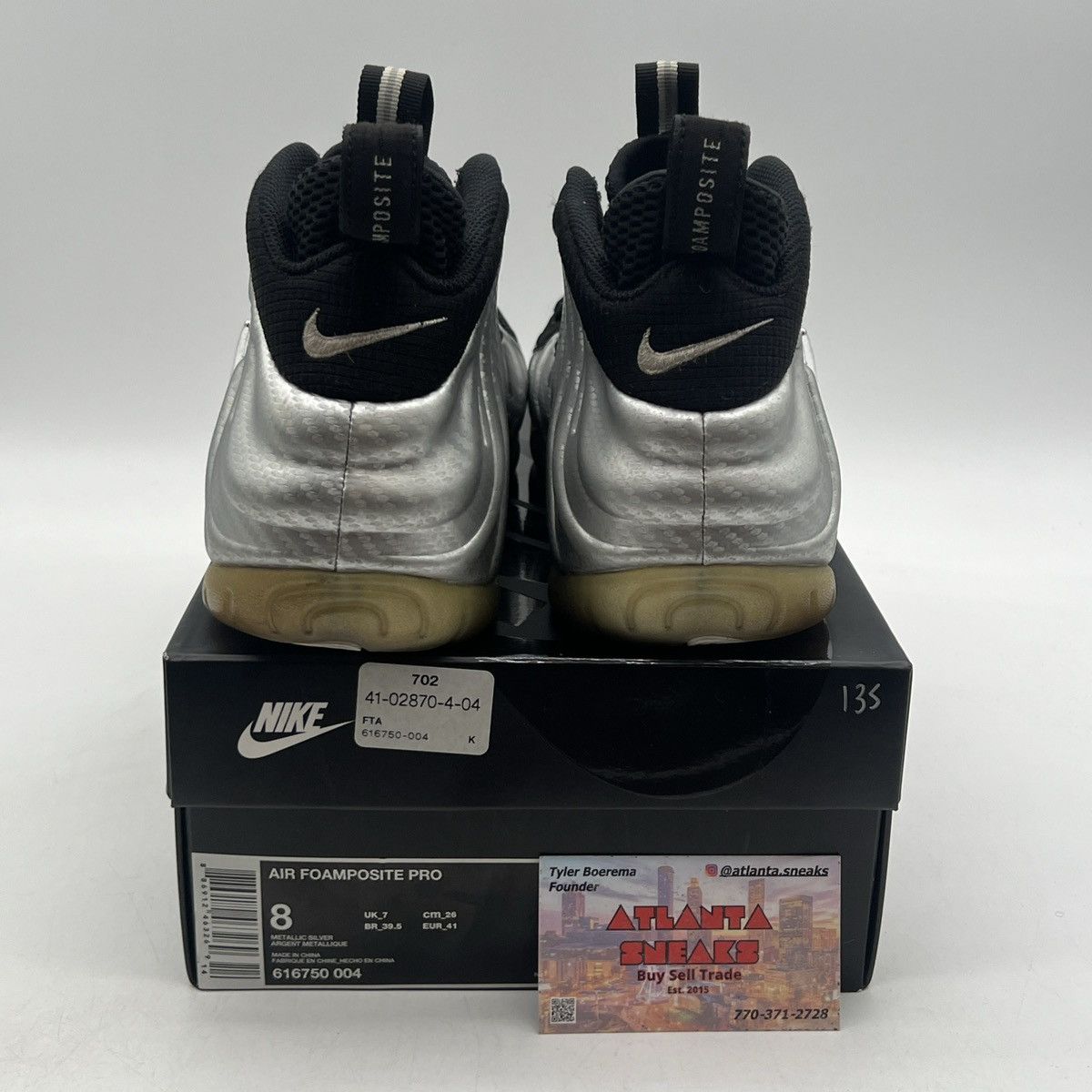 Nike Air Foamposite pro silver surfer Size US 8 / EU 41 - 3 Thumbnail