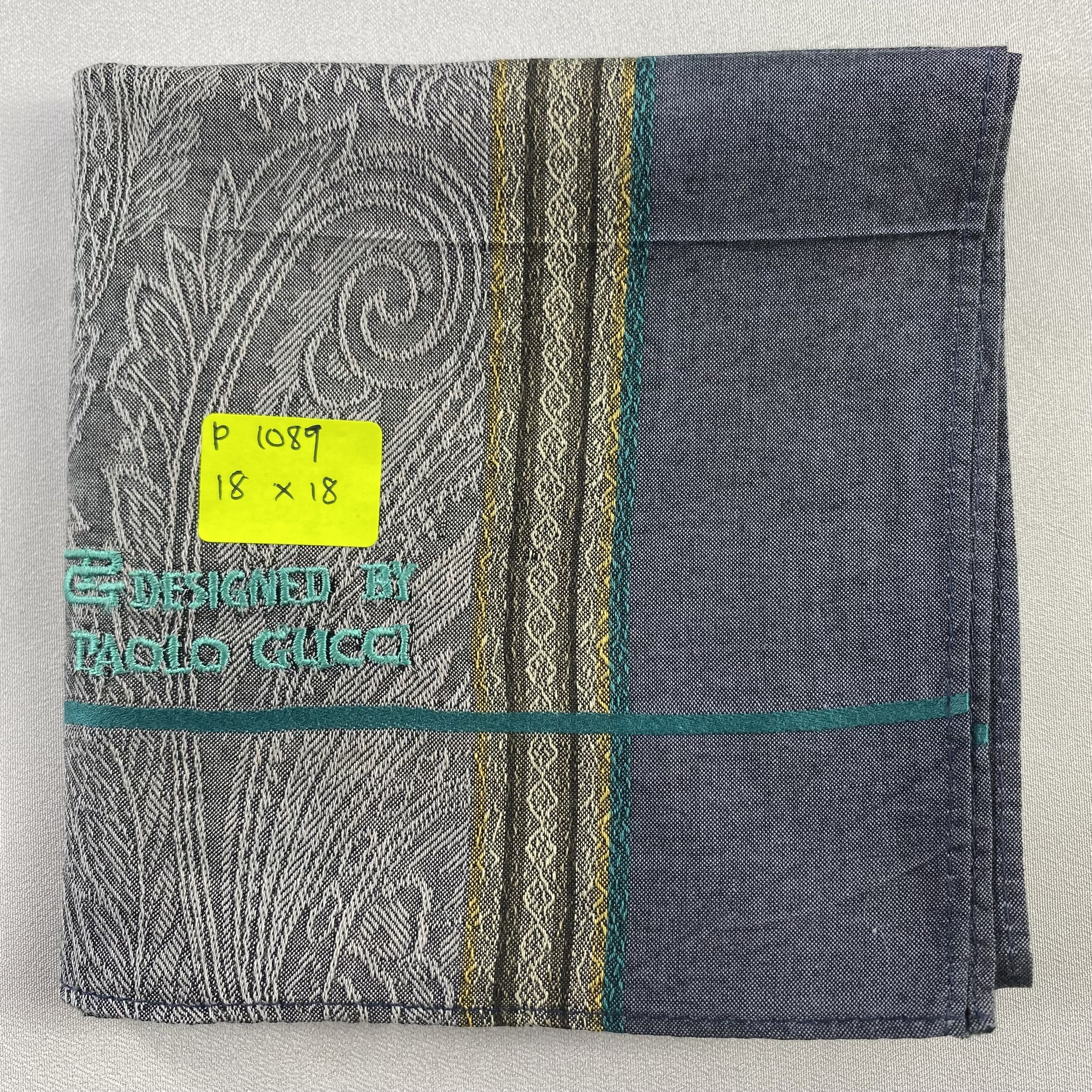 Paolo Gucci × Vintage Paolo Gucci Handkerchief / Neckerchief / Bandana-P1089 Size ONE SIZE - 5 Thumbnail