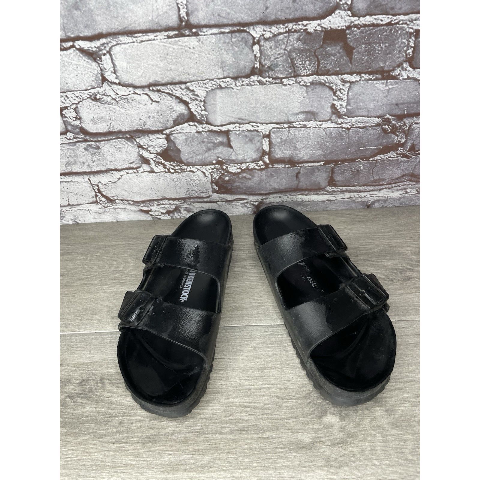 Birkenstock Birkenstock Arizona Essentials EVA Black Foam Slides Sandals Size US 7.5 / IT 37.5 - 11 Thumbnail