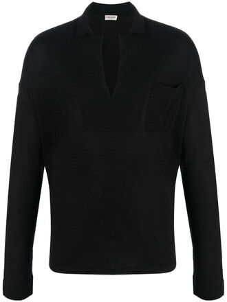 Saint Laurent Paris o1bcso1str0924 Blouse Col Tailleur in Black Size US XL / EU 56 / 4 - 1 Preview