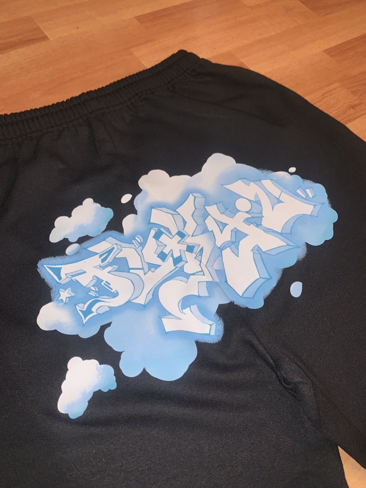 Blue Fuck You Graffiti Sweatpants