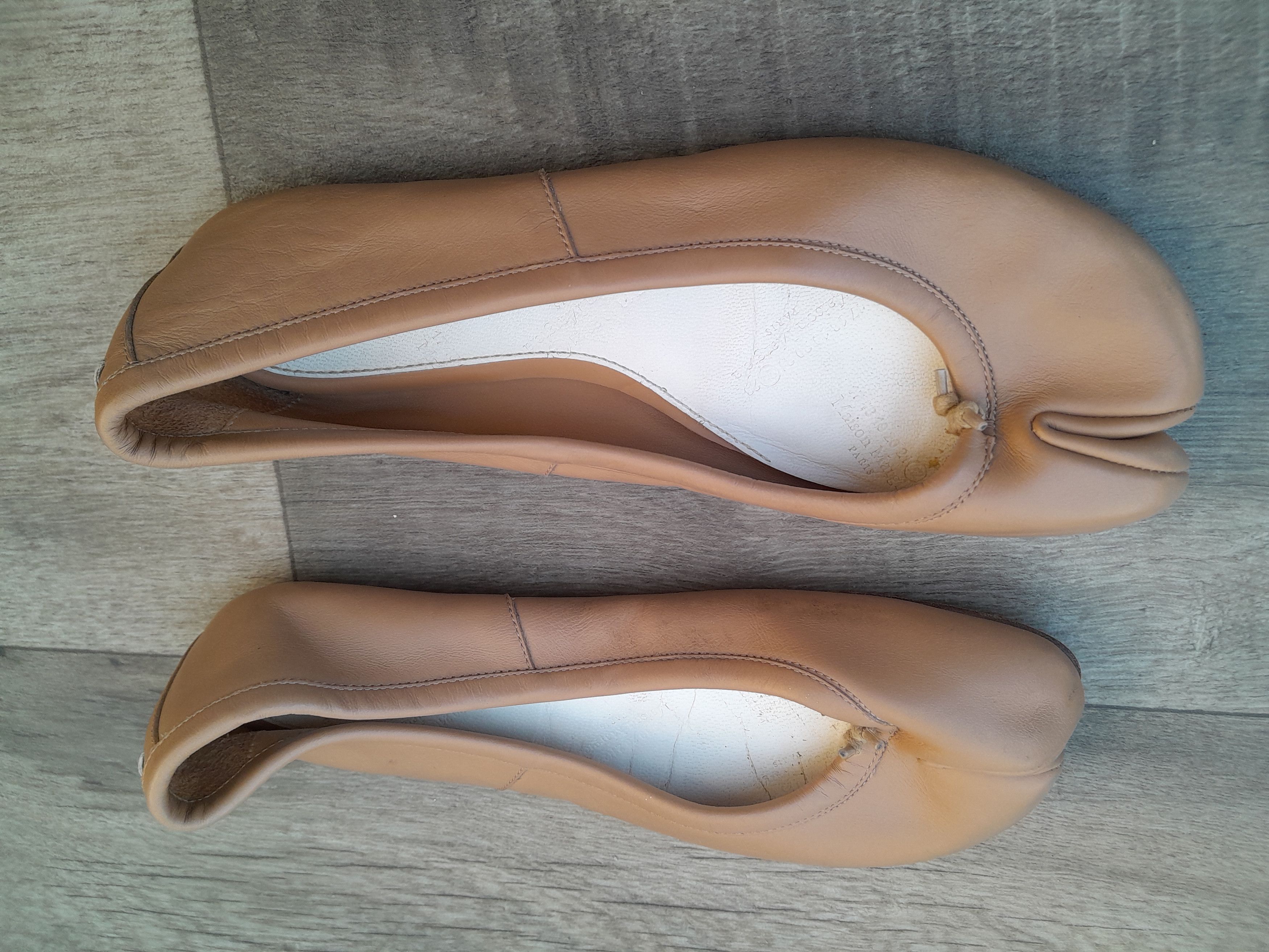 Maison Margiela Tabi leather ballet flats Size US 5 / IT 35 - 3 Thumbnail