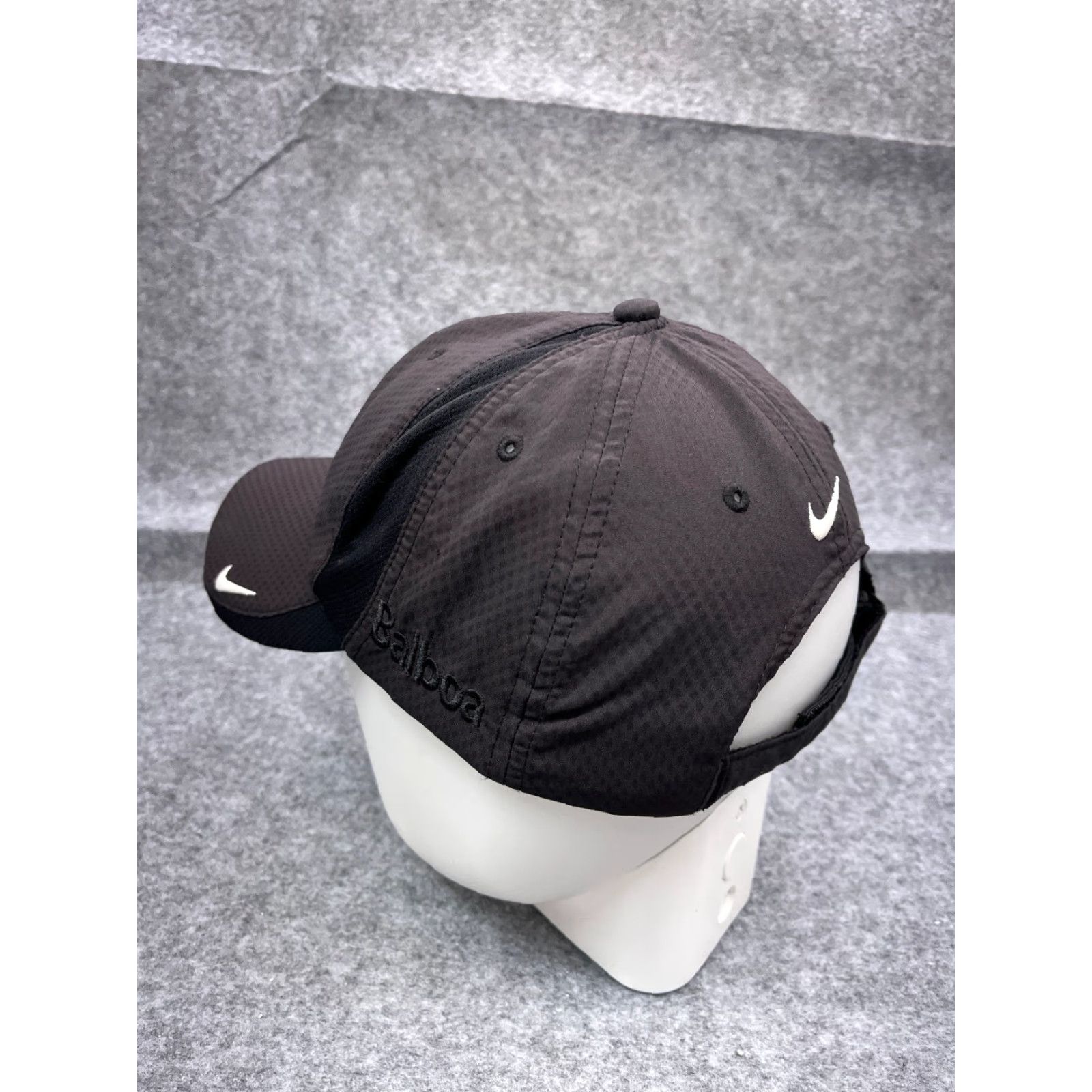 Nike Nike Golf Hat Cap Adjustable One Size Black Balboa 100% Polyester Outdoor Sports Men Womens Golfer Cap Size ONE SIZE - 5 Thumbnail