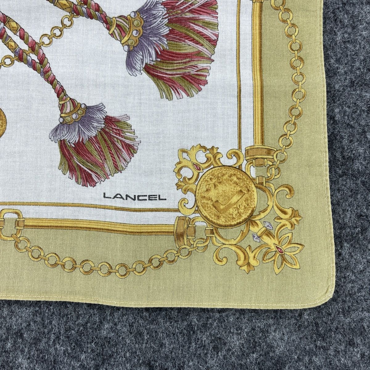 Lancel × Vintage Lancel Handkerchief / Bandana / Neckerchief B459 Size ONE SIZE - 3 Thumbnail