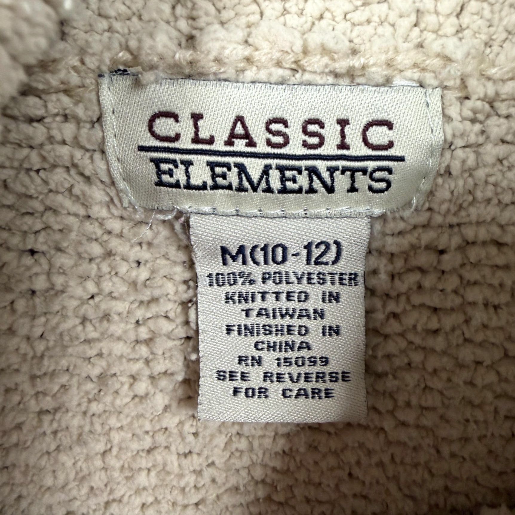 Vintage VTG Classic Elements Sweater Womens M Beige Striped Turtleneck Knit Preppy 90s Vintage Pullover Size M / US 6-8 / IT 42-44 - 5 Thumbnail