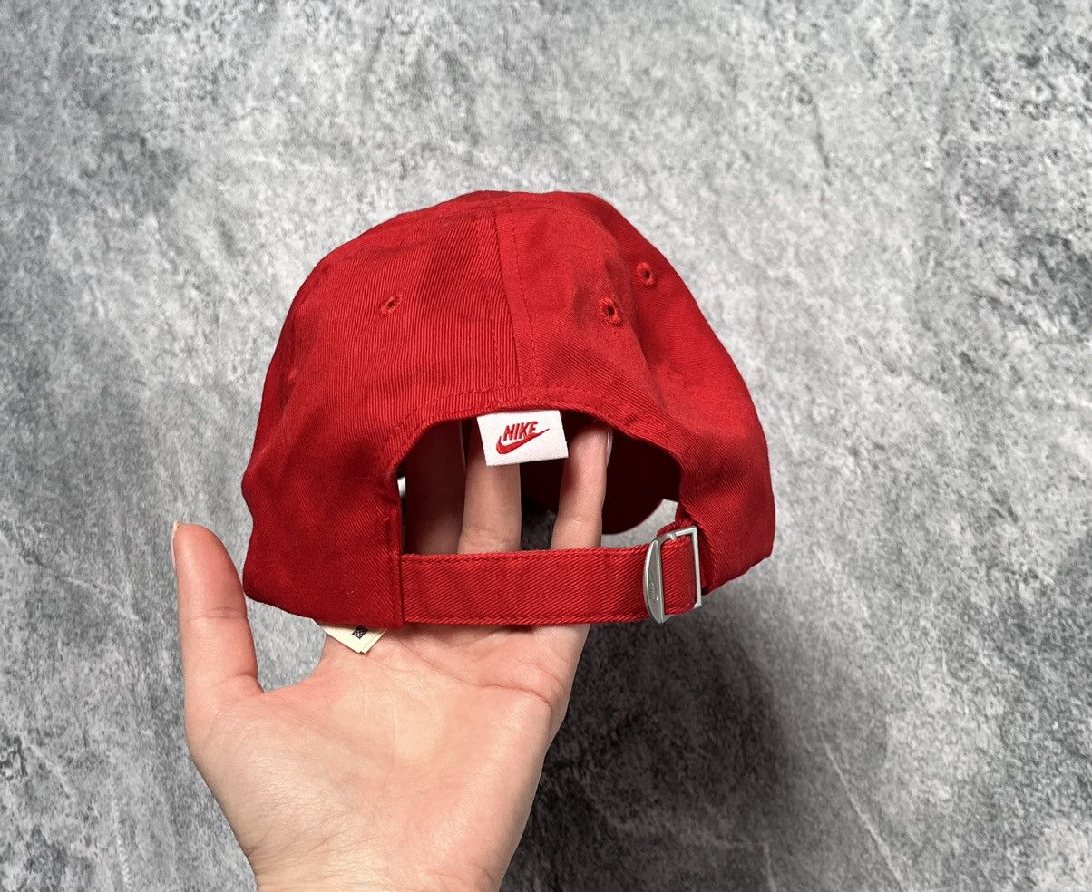 Nike × Vintage Cap Nike Vintage Streetwear Drill Hat Red Y2K Swoosh Size ONE SIZE - 5 Thumbnail