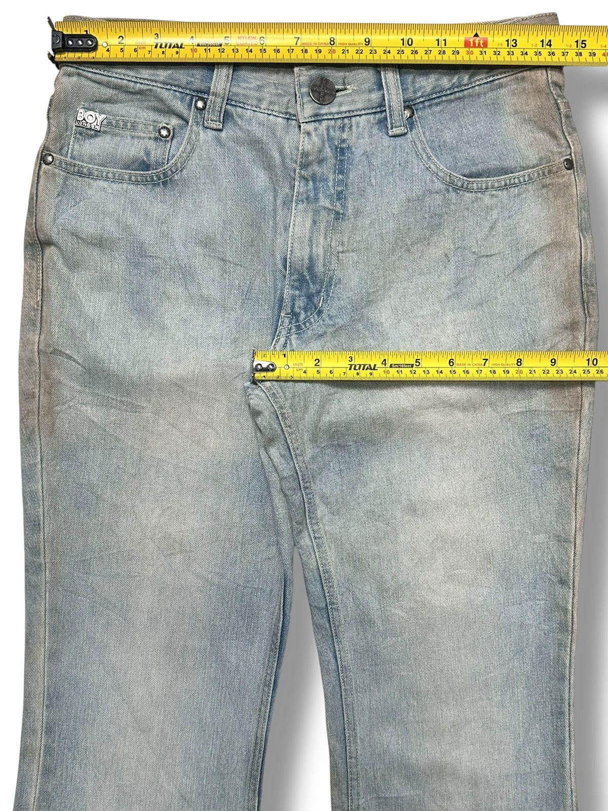 Boy London Vintage Boy London Bell-Bottom Flare Jeans Light BlueWash Size US 29 - 19 Thumbnail