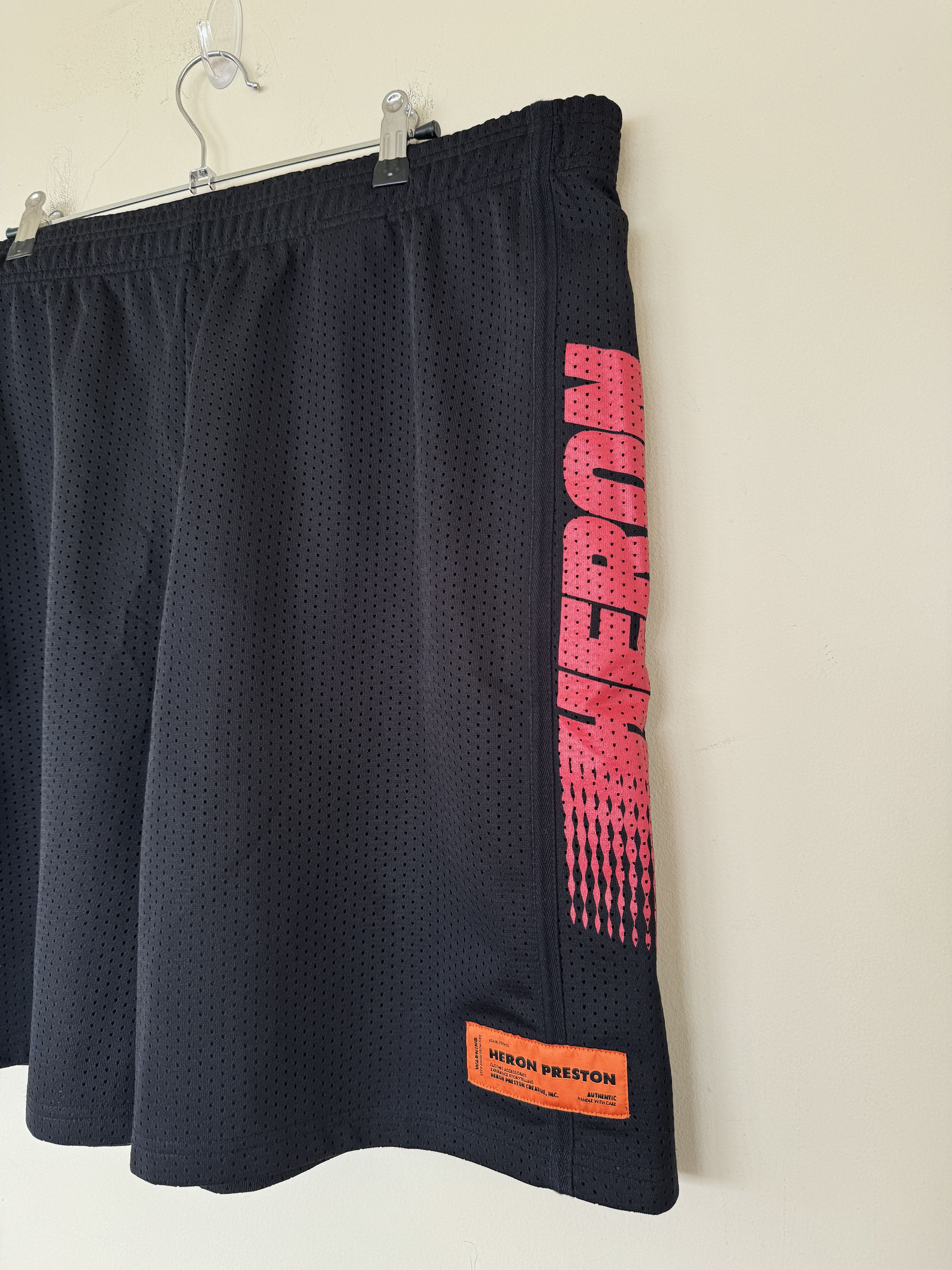 Heron Preston Heron Preston Black Mesh Shorts NWT Size US 32 / EU 48 - 2 Thumbnail