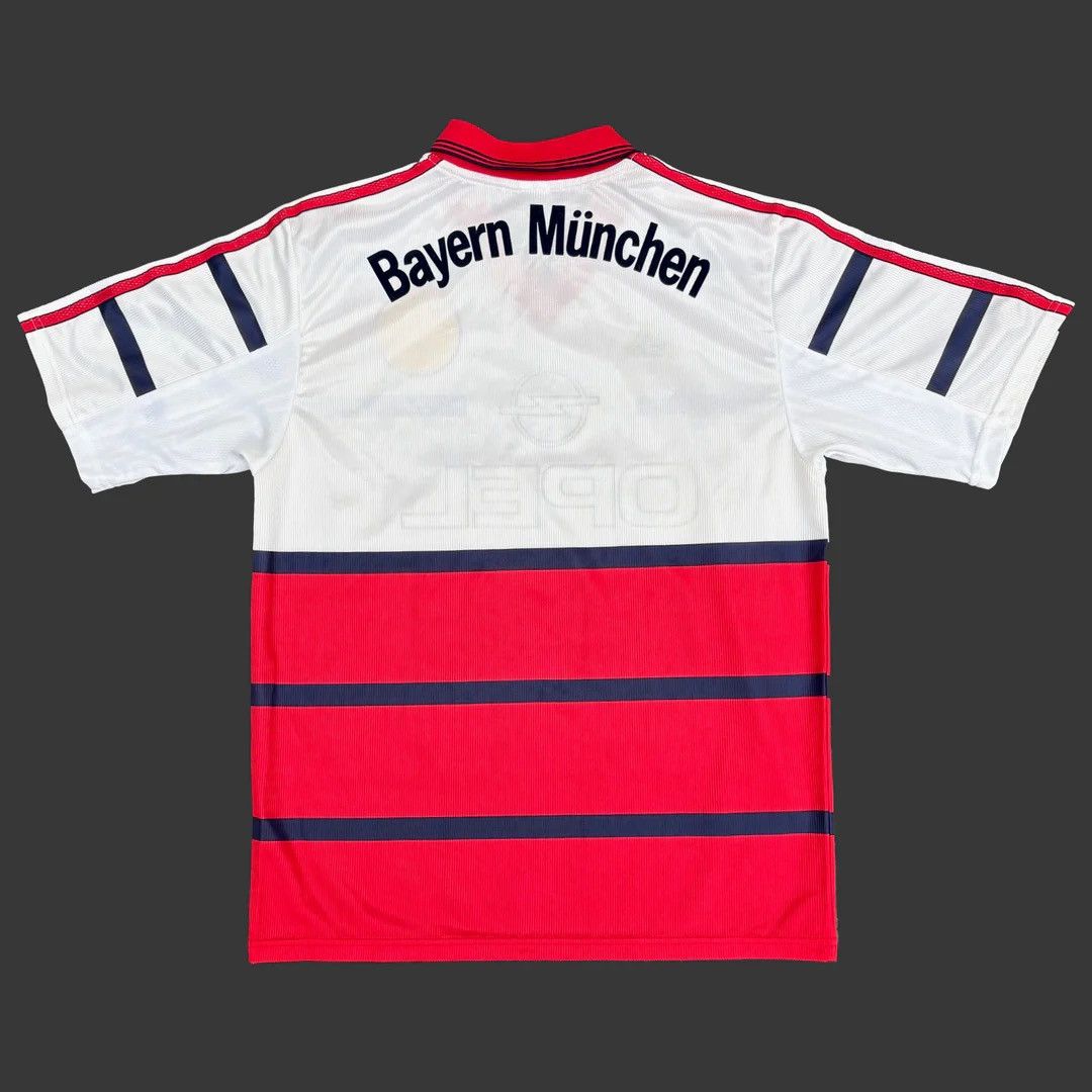 98/99 adidas × BAYERN Away Game Shirts 1998-00 Bayern Munich Away Shirt - 9/10 - (Y)