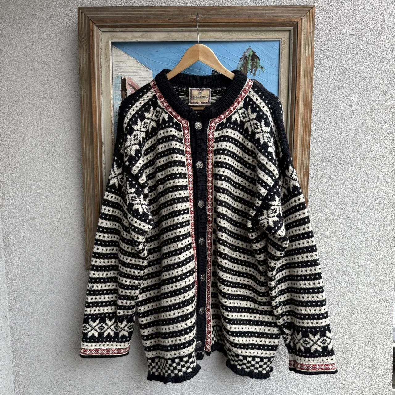 Dale Of Norway Dale of Norway Pure Wool Jumper Black Knitted Size US XL / EU 56 / 4 - 1 Thumbnail