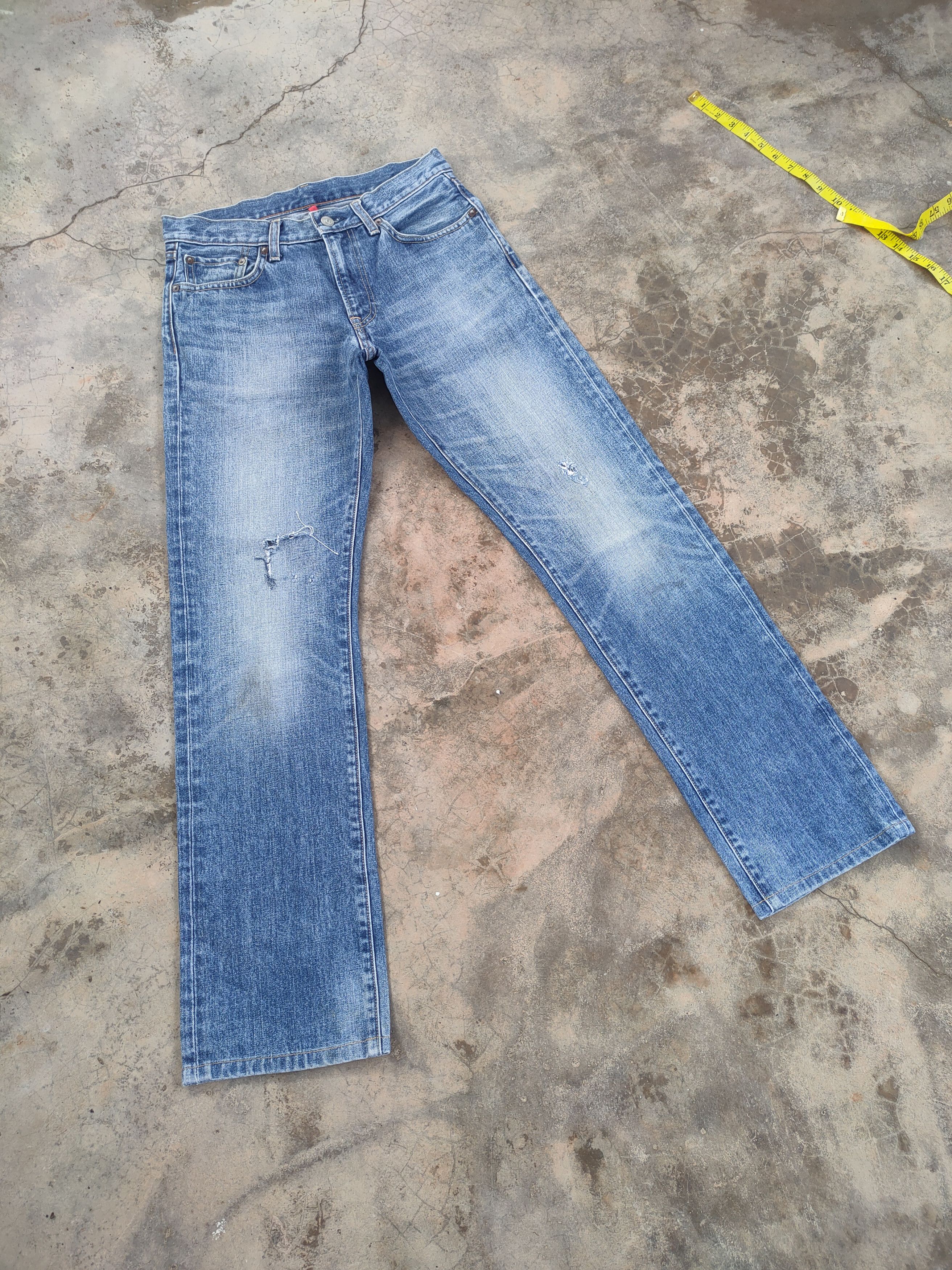 Japanese Brand W30 VINTAGE JAPANESE STRAIGHT FIT FADED RIPPED JEANS PANTS Size US 30 / EU 46 - 2 Thumbnail