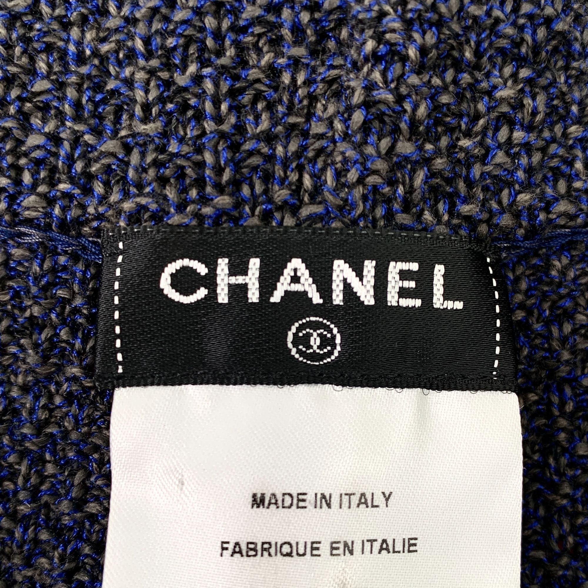 Chanel Chanel Navy Blue & Red Striped Tweed Knit Womens Shorts Size 34" / US 12 / IT 48 - 6 Thumbnail