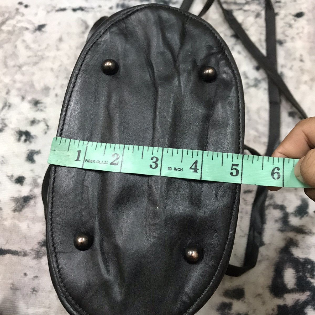 Designer × Hereu HEREU CRAFTED IN SPAIN BLACK LEATHER BUCKET TOTE BAG Size ONE SIZE - 12 Thumbnail