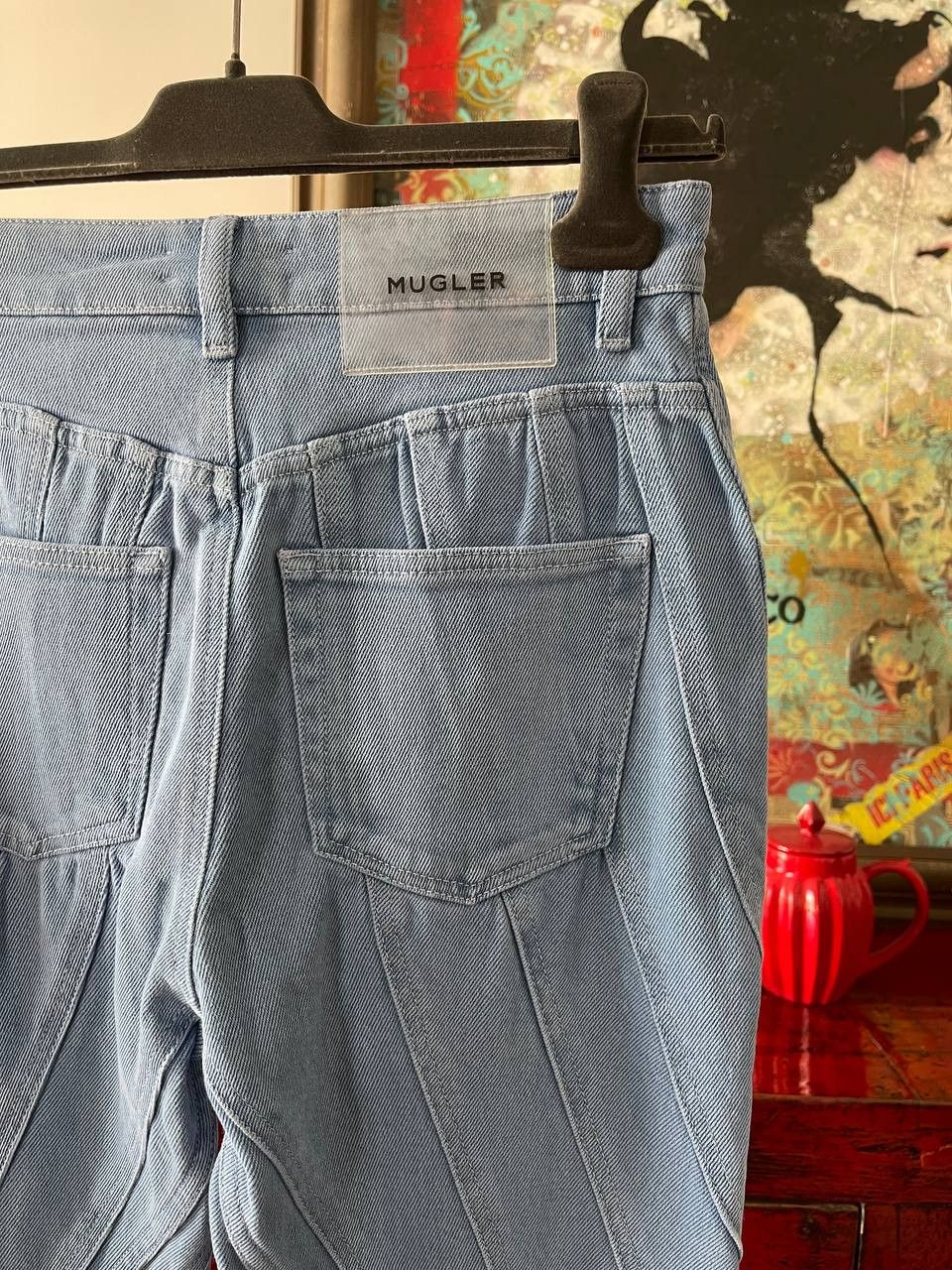 Mugler Mugler Spiral Denim Pants Size 26" / US 2 / IT 38 - 5 Thumbnail