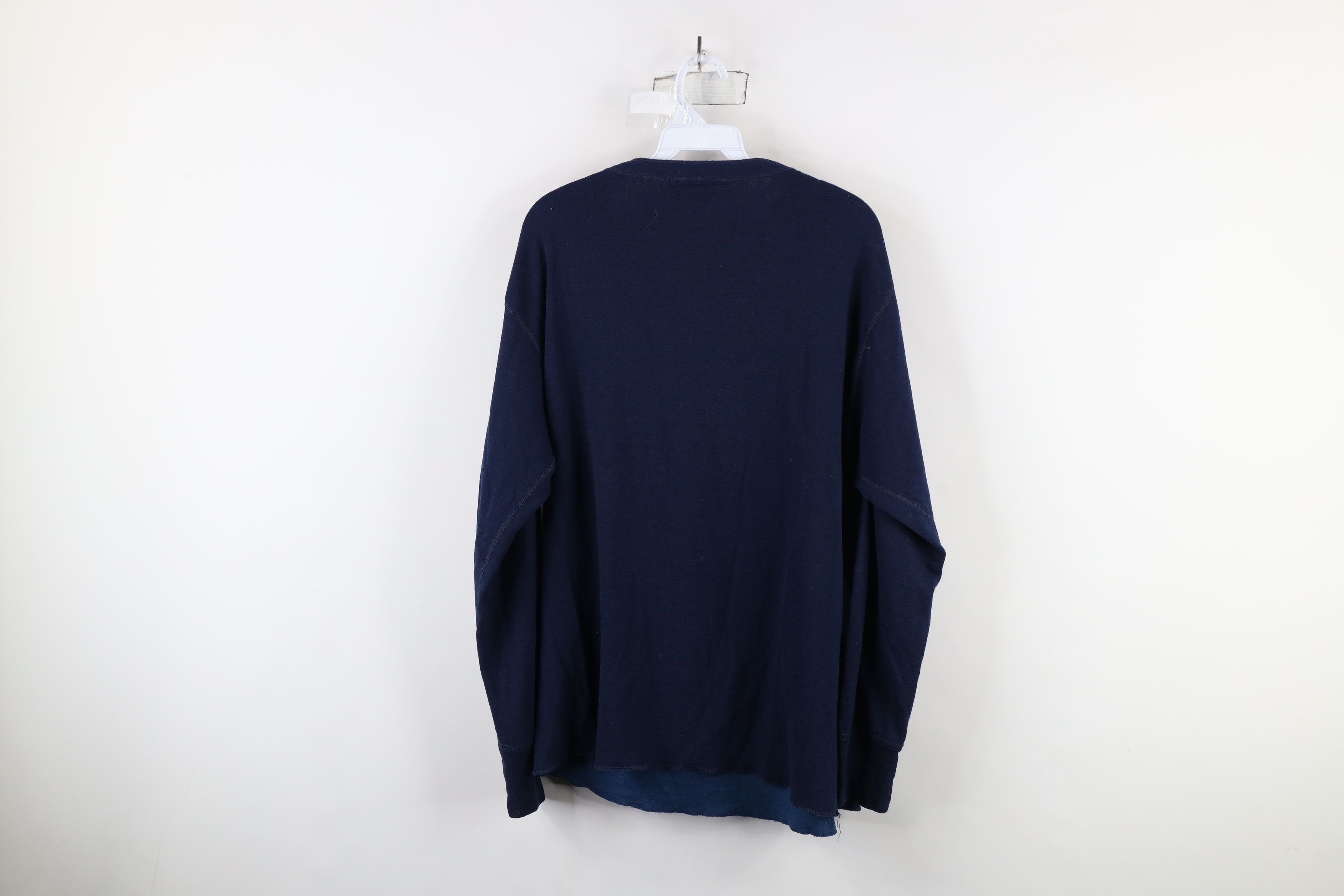 Vintage Vintage 70s Streetwear Wool Blend Knit Henley T-Shirt USA Size US XL / EU 56 / 4 - 12 Thumbnail